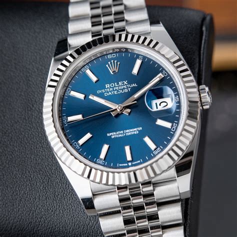 rolex datejust 41 fond bleu|rolex datejust 41 blue price.